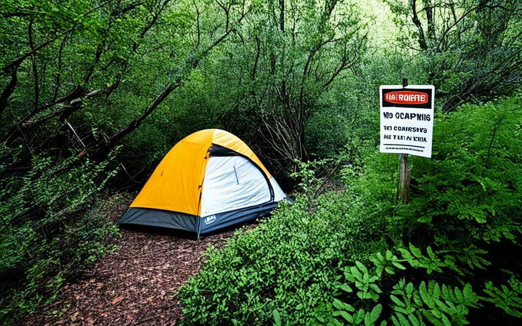 illegales Camping Sanktionen